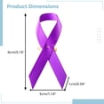 thumbnail image 2 of Purple Awareness Ribbon, 300 Pcs Reusable Purple Recognition Ribbon Pins, Domestic Violence Illness Awareness Purple Lapel Pins, Show Your Support and Care, 2 of 6