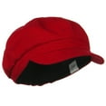 thumbnail image 4 of Cotton Elastic Big Size Newsboy Cap - Red 2XL-3XL, 4 of 5
