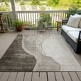 thumbnail image 6 of Addison Rugs Chantille Indoor/Outdoor Transitional Abstract Taupe Washable Rectangle Rug, 5' x 7'6", 6 of 6