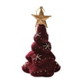 thumbnail image 2 of AZXY Christmas Ornament, Red Christmas‑Tree Shaped Hanging Ornament with Golden Star, Xmas Decor, Festive Hanging Decoration for Christmas Tree, Indoor Home Mantel Tabletop Holiday Seasonal Decor, 2 of 7