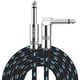 thumbnail image 1 of Cable de instrumento Sovvid para guitarra eléctrica y bajo eléctrico de 4,5 m y 6,35 mm, 1 of 7