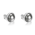 thumbnail image 2 of Yoursfs Grey Pearl Clip Earrings Gold Plated Silver Women's Wedding Jewelry Gift, 2 of 5