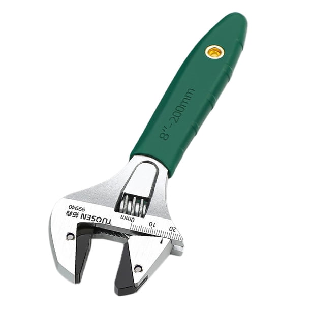 Llave de gran apertura Llave para el hogar Llave para tubos Herramienta manual Llave para baño Plomero 8 pulgadas