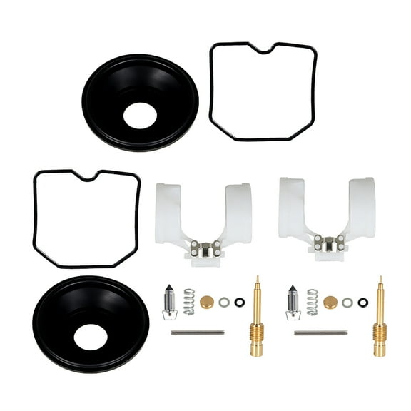 2-Pack Carburetor Carb Repair Rebuild Kits Diaphragm Floats Fit for Kawasaki EX250 Ninja 250R 2001-2013