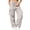 Beige, variant on Kmdttou Cargo Pants Women Stretchy New Straight Tube Solid Color Button Multi Pocket Casual Drawstring Work Pants