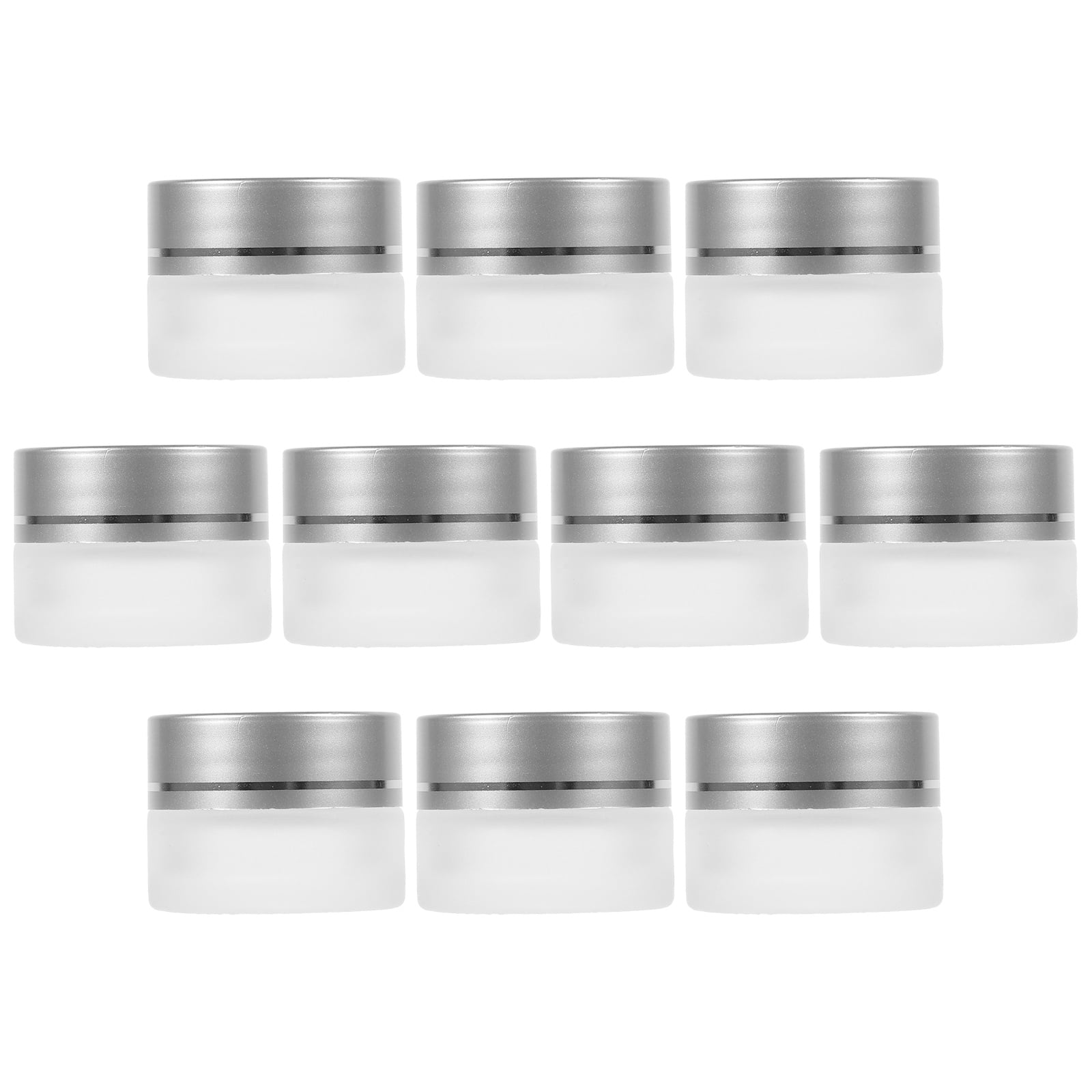 LEORX  10 Pcs Small Travel Containers Bottles Cream Jars with Lids Portable