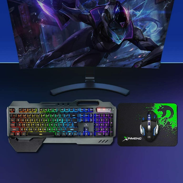 XINMENG K680 Wireless Gaming Keyboard Mouse Bluetooth Headset Kit