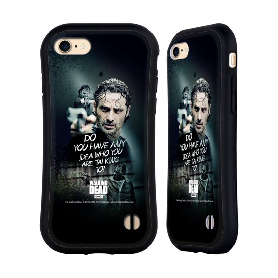 Head Case Designs Officially Licensed AMC The Walking Dead Rick Grimes Legacy Question Hybrid Case Compatible with Apple iPhone 7 / 8 / SE 2020 & 2022