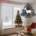 thumbnail image 3 of Metal Hanging Christmas Tree Wind Spinner - Elegant White Outline Design Perfect for Yard & Garden Holiday Decor Festive & Unique, 3 of 7