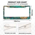 thumbnail image 7 of Aluminum License Plate Frame 2 Pack Car Exterior Accessory Car Tag Holder for Front Rear Plates Cars Decor Beautiful Psychedelic Bird, 7 of 7