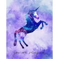 thumbnail image 3 of Kimberly, Allen 12x14 Black Modern Framed Museum Art Print Titled - You are Magical Unicorn, 3 of 5