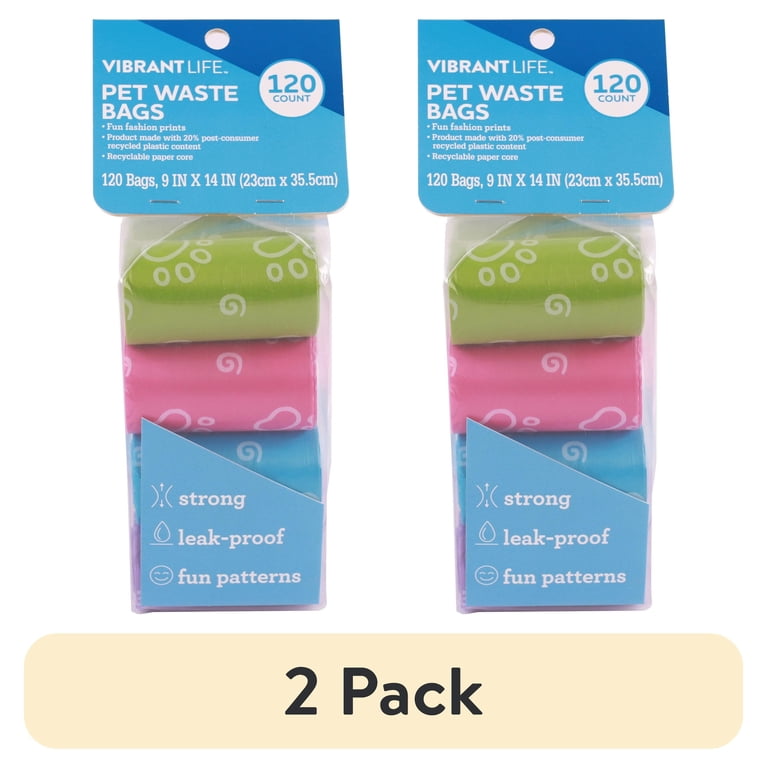 Vibrant Life Fashion Waste Pickup Bags for Dogs, 240 Count photo 1