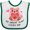 White and Green, variant on Inktastic My Great Aunt Loves me- bear and hearts Boys or Girls Baby Bib