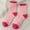 B, variant on Ladies' Coral Velvet Socks Valentine's Day Socks Velvet Socks Pink Heart Fuzzy Socks, Valentine's Day Theme, One Size, 12.99 Inches