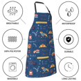 thumbnail image 5 of Kdxio French Bulldog Dog In Beret Apron with Pockets Adjustable Kitchen Aprons for Men Women Waterproof Aprons for Cooking,Drawing,Crafting, Baking Household Cleaning, 5 of 5