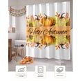 thumbnail image 7 of Fall Thanksgiving Pumpkin Fall Sunflower Leaf Shower Curtain Set ，Waterproof Fabric Shower Curtains Shower Curtains for Bathroom,Bathroom Decor 72"x96", 7 of 7