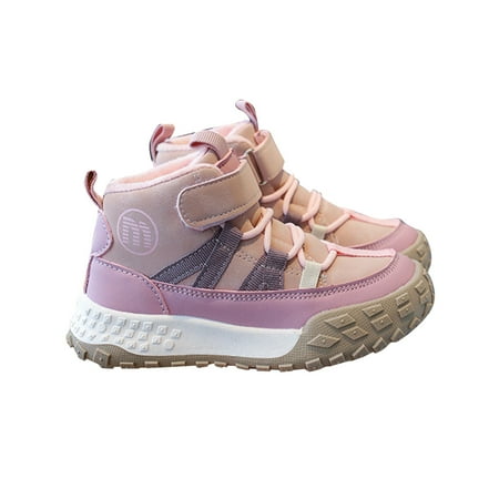 

Quealent Toddler Boys Girls Sneaker Non-Slip Rubber Sole High-Top Sneakers First Walking Shoes (Pink 11 Little Child)