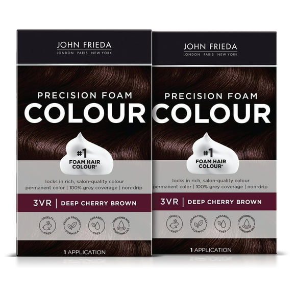 Tinte para el cabello John Frieda Precision Foam Deep Cherry Brown 3VR