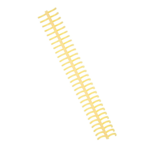 Sheet Binding Comb, 30 Holes 130 Sheets Capacity Pretty Colour Spiral Binding Coil For Paper Yellow