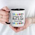 thumbnail image 3 of CafePress - Someone With Autism Loves Me Mug - 11 oz Ceramic Mug - Novelty Coffee Tea Cup, 3 of 3