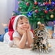 thumbnail image 5 of Árboles de Navidad, árbol de Navidad, fiesta, accesorios artificiales, cena, hogar, mesa, paisaje, 16" con decoración marrón, 5 of 7
