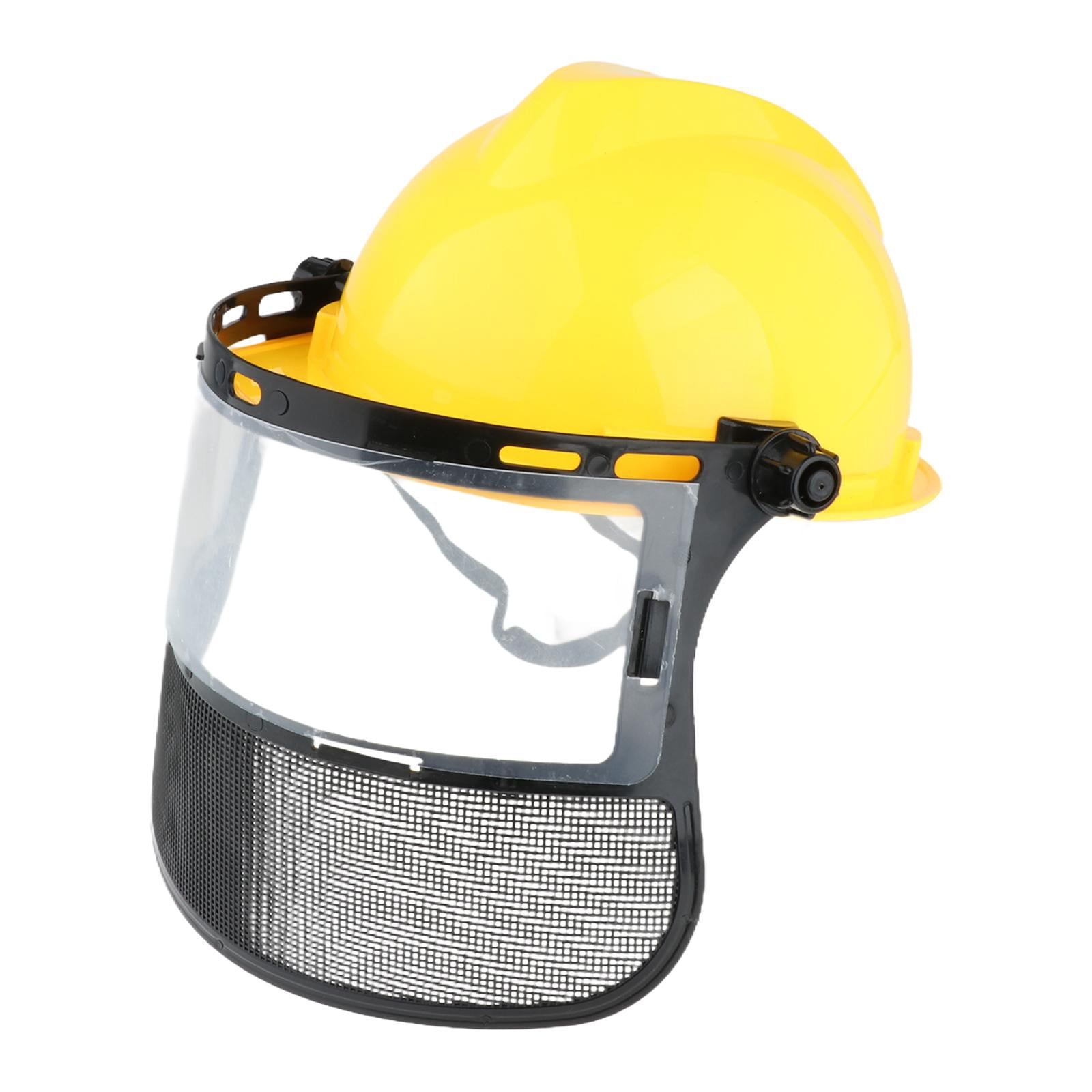 Zxpjkyu Trimmer Hard Hat Face Shield Professional Protection for Trimming Work Universal