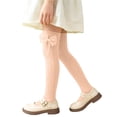 thumbnail image 2 of QSAWXQZ Girls' Knee High Socks Bow Detail Ribbed Knitting Breathable Long Socks 3-12Years, 2 of 7