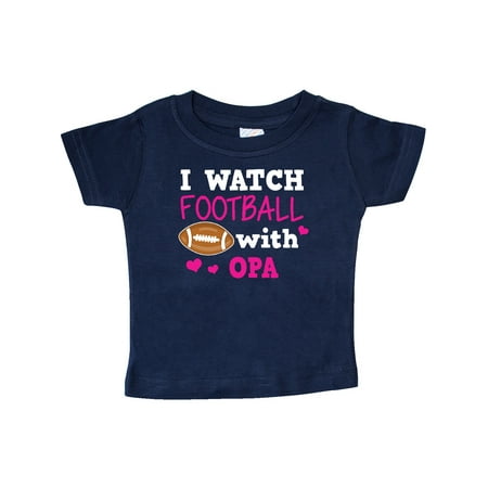 

Inktastic I Watch Football with My Opa Gift Baby Girl T-Shirt