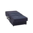 thumbnail image 5 of Ottomanson Salon Convertible Arm Chair, Navy Chenille, 5 of 6