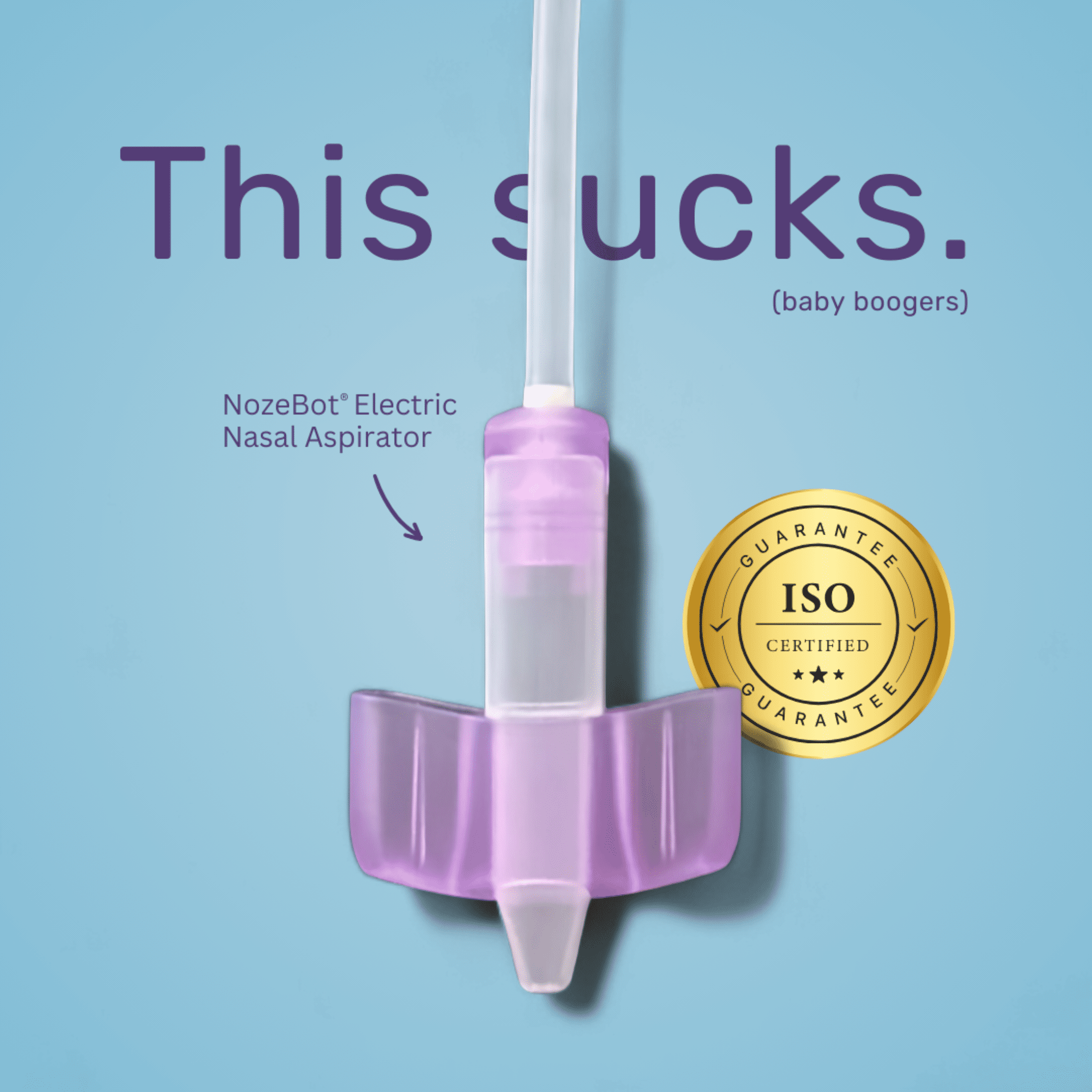Dr. Noze Best NozeBot-Electric Baby Nasal Aspirator, Hospital Grade Suction, Pediatric Nose Sucker