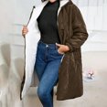 thumbnail image 4 of YYDGH Womens Winter Long Coats Sherpa Fleece Lined Puffer Down Jacket Oversized Parka Coat Outerwear with Hood, 4 of 9