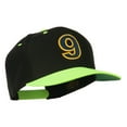 thumbnail image 5 of Arial Number 9 Embroidered Classic Two Tone Cap - Neon Yellow OSFM, 5 of 5