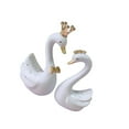 thumbnail image 1 of kurtrusly Resin Swan Statue Figurines Sculpture Cake Dashboard Decor Large White, 1 of 9