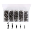 thumbnail image 1 of koolsoo 200-500 Count ing Rolling Barrel Swiveling Seeluf Pike Hook - 200pcs, 1 of 9