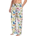 thumbnail image 3 of Kdxio Cute Dinosaur Print Men's Sleep Pajama Pant Lounge Pants with Pockets, 3 of 8