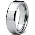 thumbnail image 2 of Metal Masters Womens 5mm High-Polish Beveled Edge Tungsten Carbide Wedding Ring Bands, 2 of 6
