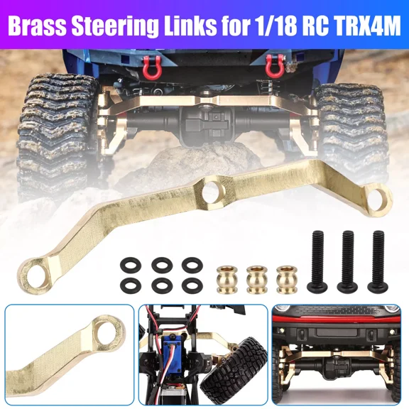 Brass Steering Link Set For 1/18 Rc Crawler Car Traxxas Trx4M Accessories