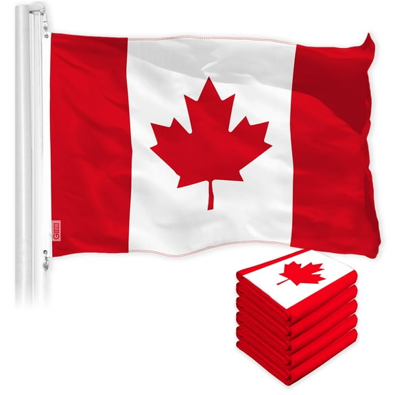 Canada Canadian Flag 3x5FT 5-Pack 150D Printed Polyester By G128