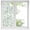 White, variant on Blue Green Eucalyptus Window Privacy Film, Spring Botanical Leaves Weeping Static Cling UV Sun Blocking Heat Control Window Tint Day and Night, Non-Adhesive One Way Privacy Cover 19.6''x39.3''