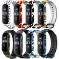 thumbnail image 1 of wonima11 8-Pack Sport Band Compatible with Amazfit Band 5/ Mi Band 5/ Mi Band 6 Bands for Women, Soft Silicone Floral Fadeless Strap Bands for Amazfit Band 5 Fitness Tracker, 1 of 1