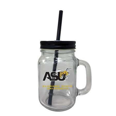 

R & R Imports 16 oz Alabama State University Mason Jar Tumbler