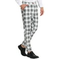 thumbnail image 5 of Lars Amadeus Men's Plaid Dress Pants Casual Slim Fit Checkered Business Trousers, 5 of 6