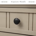 thumbnail image 6 of Topcobe Acacia Console Table with Bottom Shelf and 2 Drawers, Traditional Sofa Side Table for Living Room Bedroom, Retro Grey, 6 of 11