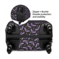 thumbnail image 4 of Xecao Bat Purple print Elastic Luggage Cover, with double-sided print , is perfect for travel, business, and daily use, 4 of 9