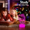 thumbnail image 4 of Aorsher Cute Cat Night Light - Anime Charater 16 Color Change Decor Hello Kitty Night Lamp with Remote, Dim, Timer, Kids Gifts for Birthday, 4 of 12