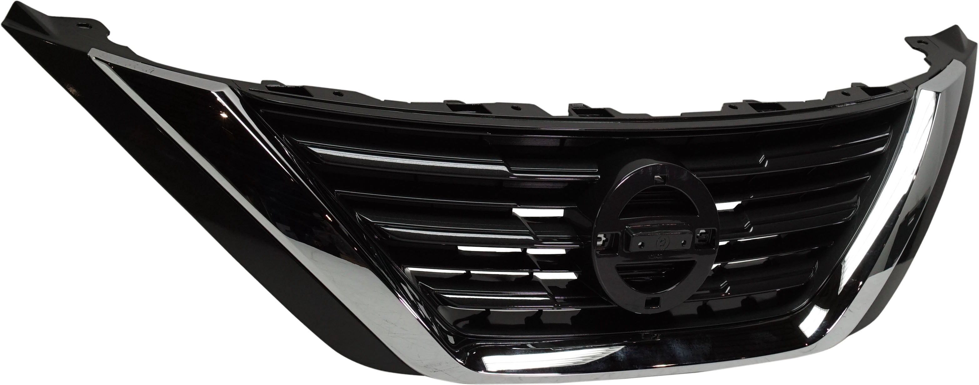 Fits 16-18 Altima Front Grill Grille Assembly Chrome Shell w/Silver Gray Insert