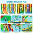 thumbnail image 6 of Costway Inflatable Water Slide Park with 2 Long Slides, Climbing Walls, Splash Pool without Blower, 6 of 10