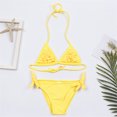 thumbnail image 7 of Xijirk Girls Swimsuit,Floral Bikini with Layered Ruffle Trim and Matching Bottom for Beach Pool Party Cute Print Soft Stretchy Fabric Summer,Toddler Swimsuit Girl,9-10 Years,Yellow, 7 of 7
