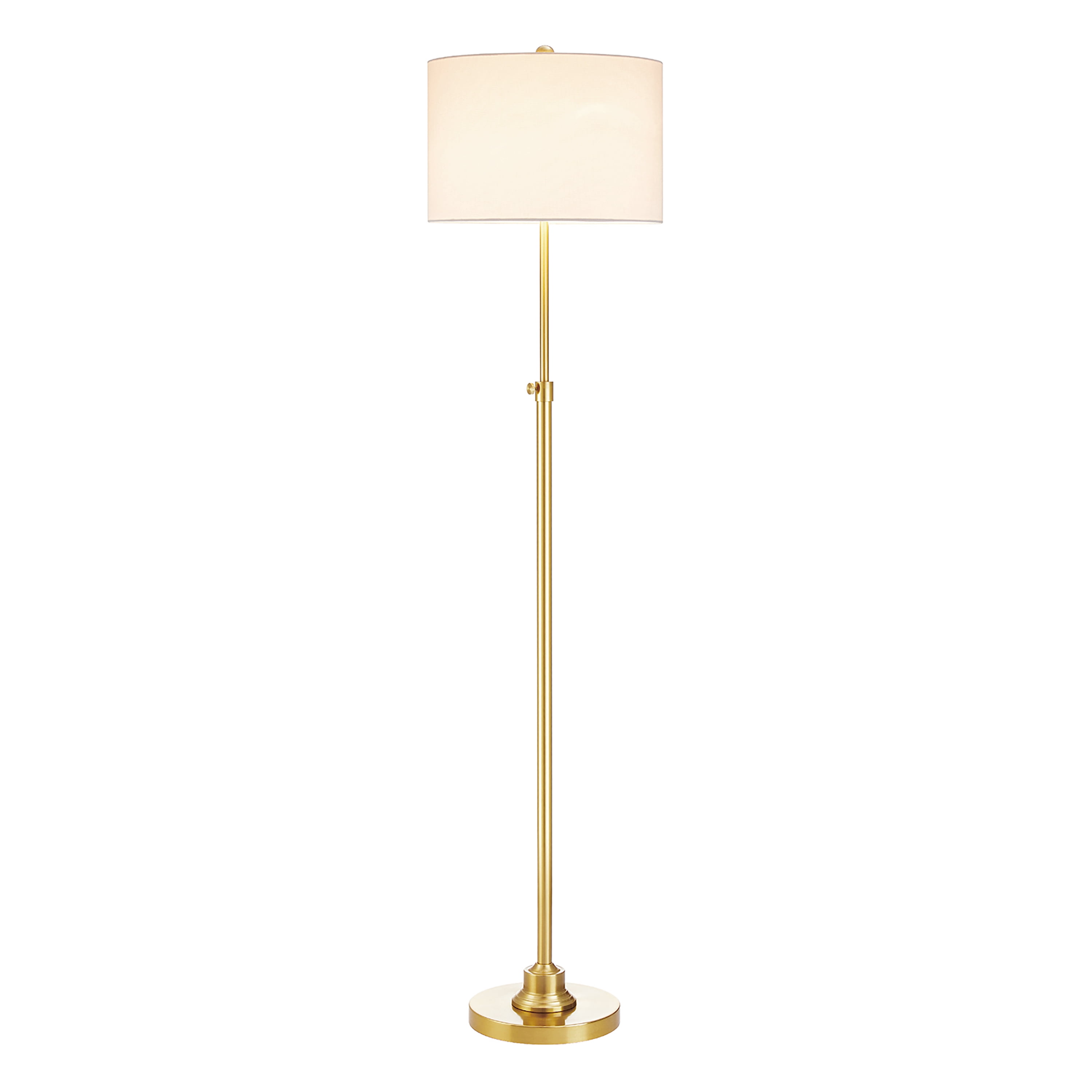 Kyrid Modern Floor Lamp 63” Tall Standing Lamp,Metal Adjustable Height Floor Lamp for Bedroom Living Room Corner