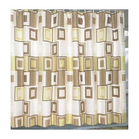 Contempo Extra Wide 100 Polyester Fabric Shower Curtain Size